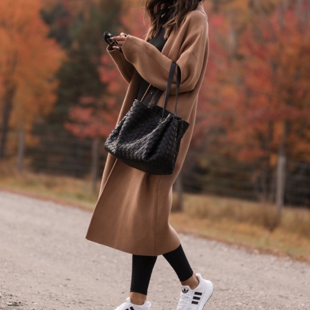 Mango Oversized Knitted Coat With Pockets 6